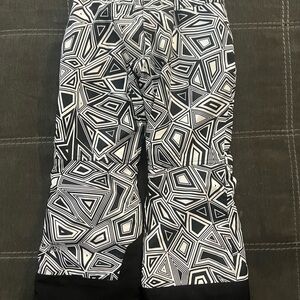 The North Face Pink black and white Girls' ski pants